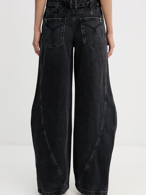 Patrizia Pepe jeansy damskie kolor czarny 8P0773 D1WZ - zdjęcie produktu nr 2