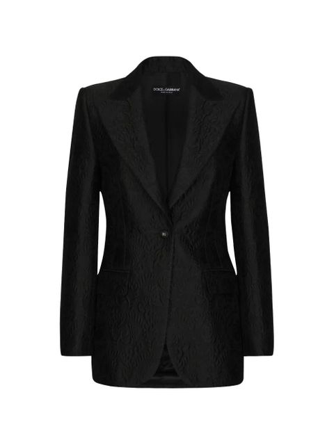 Dolce & Gabbana floral-jacquard blazer - Black - zdjęcie produktu nr 1
