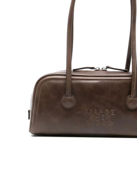 Marge Sherwood logo-embossed shoulder bag - Brown