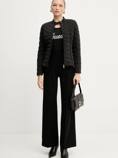 Guess kurtka NEW VONA kolor czarny zimowa W5YL13 WHDQ0