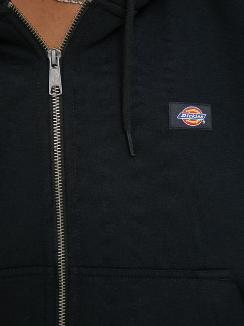 Dickies bluza damska kolor czarny z kapturem z aplikacją - zdjęcie produktu nr 2