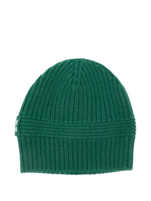 Miu Miu ribbed-knit beanie - Green