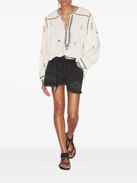 MARANT ÉTOILE Pelson blouse - White - zdjęcie produktu nr 2