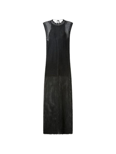 ISABEL MARANT Metaya crochet beaded midi dress - Black - zdjęcie produktu nr 1