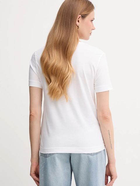 Gant t-shirt bawełniany damski kolor biały 4201554