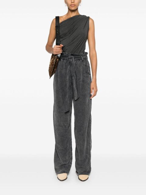 MARANT ÉTOILE Priana chambray trousers - Black - zdjęcie produktu nr 2