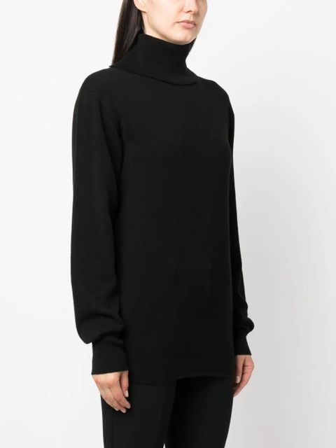 Jil Sander roll-neck cashmere jumper - Black