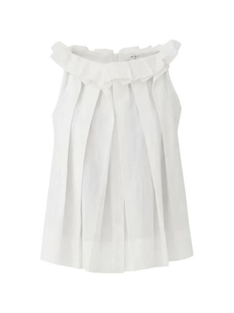 Eleh ruffled pleated top - White - zdjęcie produktu nr 1
