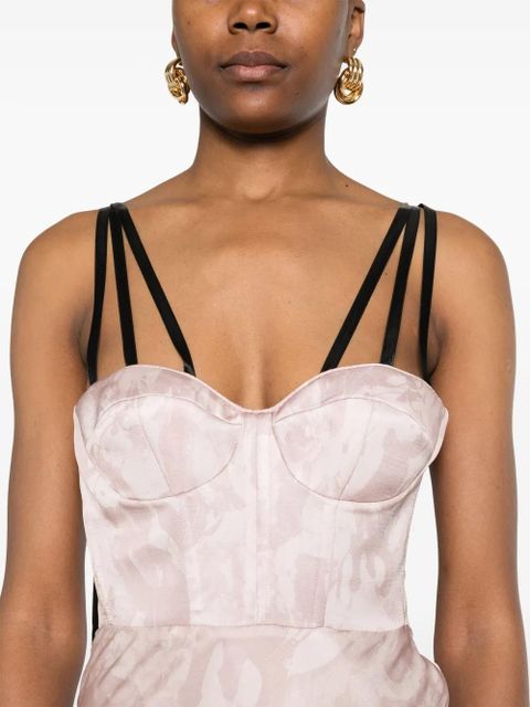 PINKO x Patrick McDowell satin maxi dress