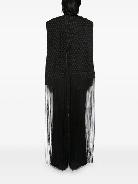 Jean Paul Gaultier fringed blazer - Black