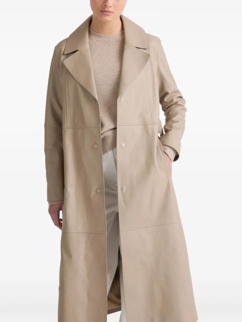 Yves Salomon leather trenchcoat - Neutrals