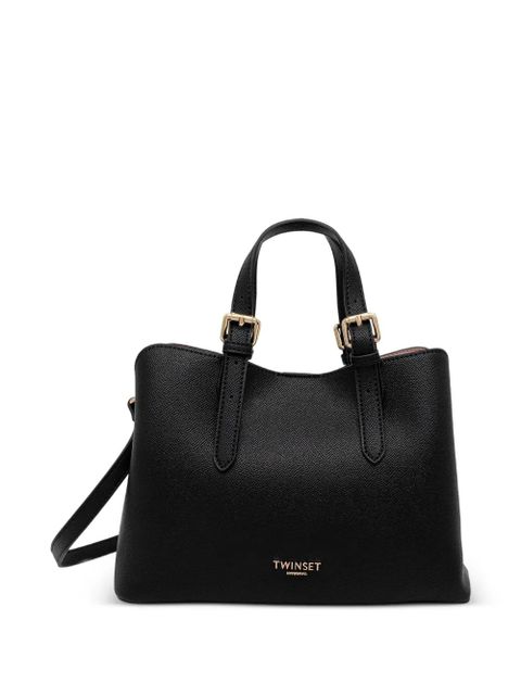 TWINSET logo-plaque tote bag - Black - zdjęcie produktu nr 1