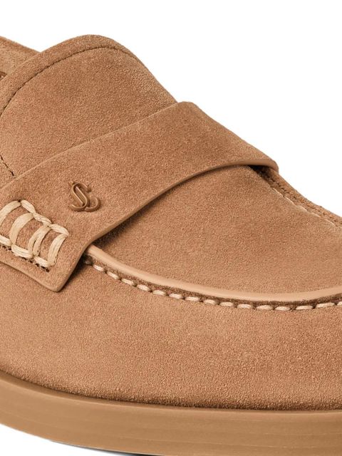 Jimmy Choo Ivy logo-detail loafers - Brown