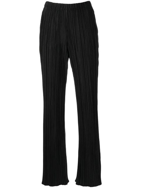 ANINE BING Billie plissé trousers - Black - zdjęcie produktu nr 1
