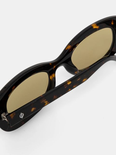 Samsoe Samsoe okulary przeciwsłoneczne SAMAEVE kolor żółty U25100009