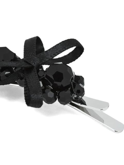 Simone Rocha beaded bow hair accessory - Black - zdjęcie produktu nr 2