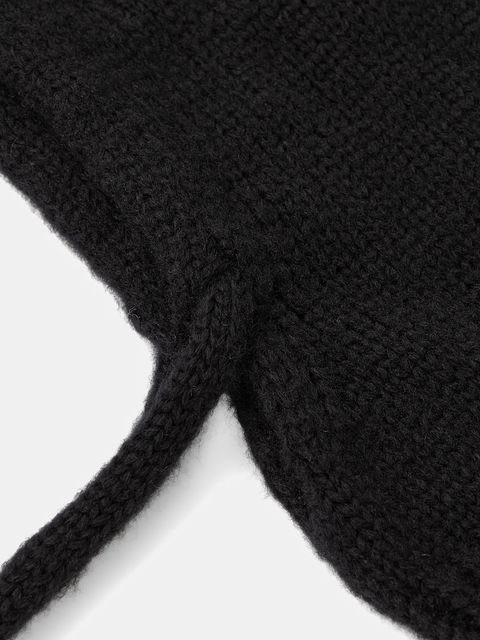 Answear.LAB kaptur z wełną merino kolor czarny