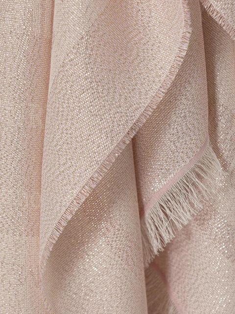 Moschino logo-jacquard scarf - Neutrals