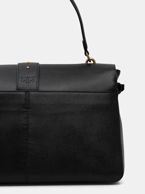 Pinko torebka skórzana kolor czarny 105067 A0QO