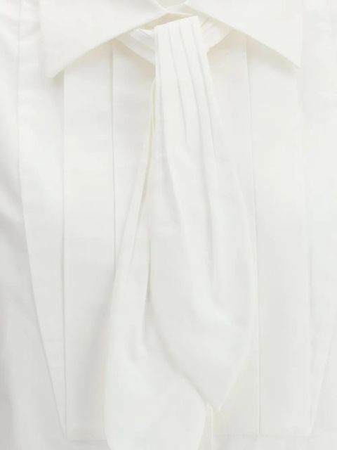 LOEWE pleated-front shirt - White