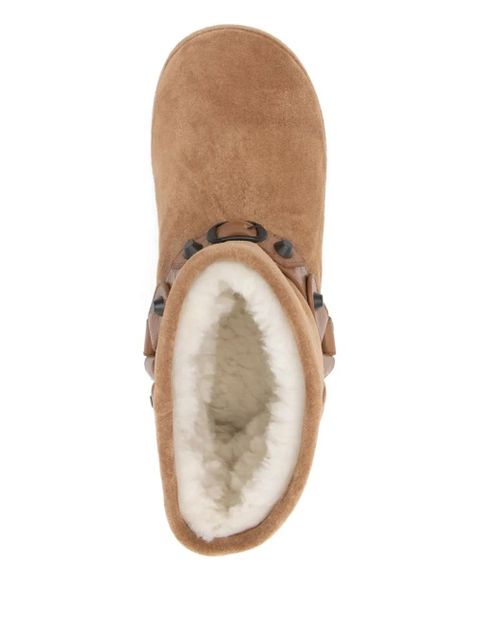 Balenciaga Alaska studded-strap boots - Brown