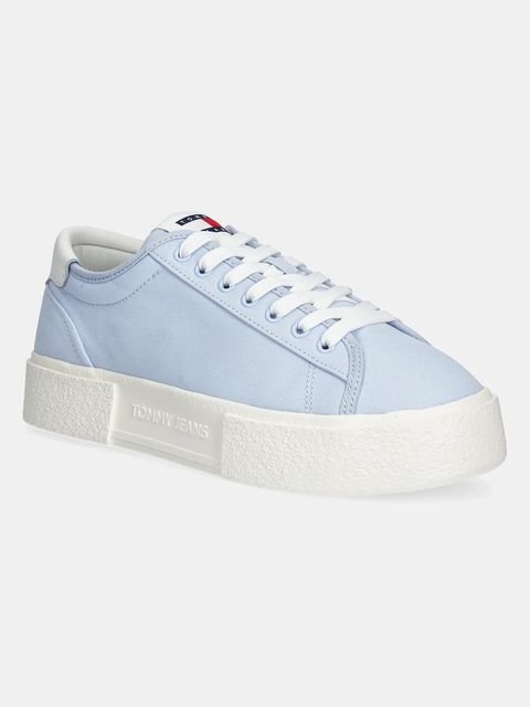 Tommy Jeans sneakersy FLATFORM CANVAS SNEAKER - zdjęcie produktu nr 2