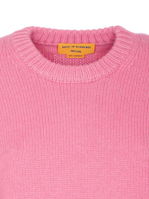 Guest In Residence Cozy crew-neck sweater - Pink