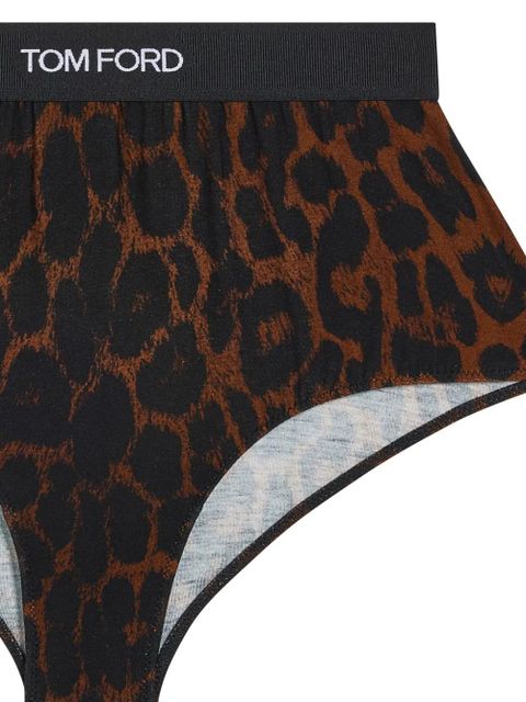 TOM FORD logo-print briefs - Black