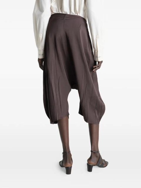 LEMAIRE pleated bermuda shorts - Brown