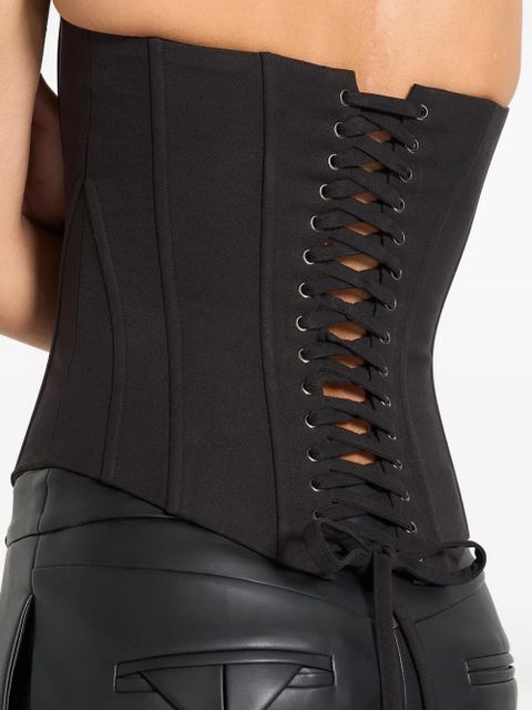 Manière De Voir Scarlett lace-up corset - Black