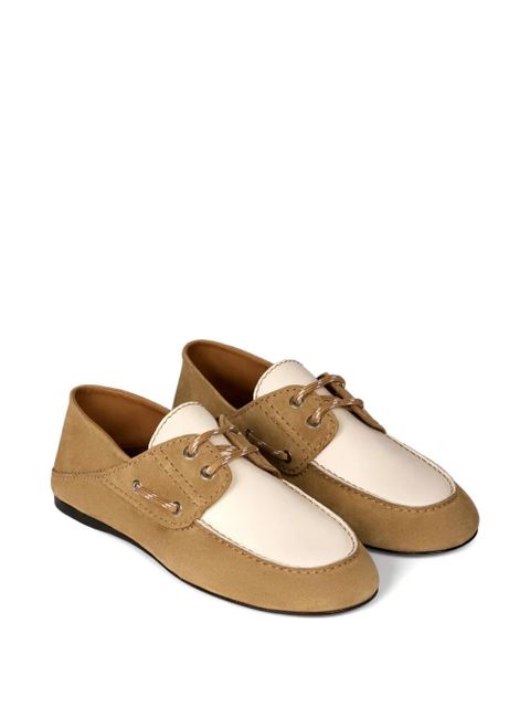 SANDRO two-tone lace-up loafers - Neutrals - zdjęcie produktu nr 2