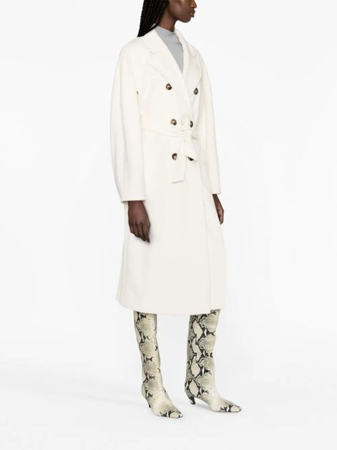 Max Mara belted double-breasted coat - White - zdjęcie produktu nr 2