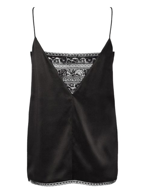 ERES Pensée lace-trim silk camisole - Black - zdjęcie produktu nr 1