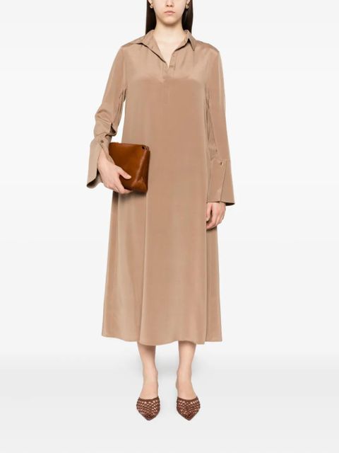 Max Mara button-cuff silk dress - Brown - zdjęcie produktu nr 2
