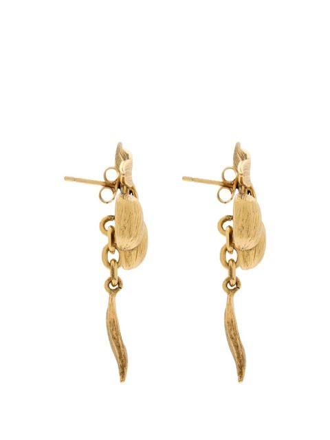 Saint Laurent Cherry earrings - Gold