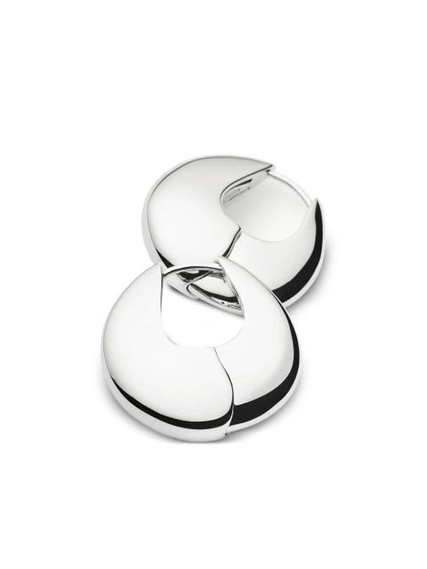 Missoma Sculptural Pebble hoop earrings - Silver