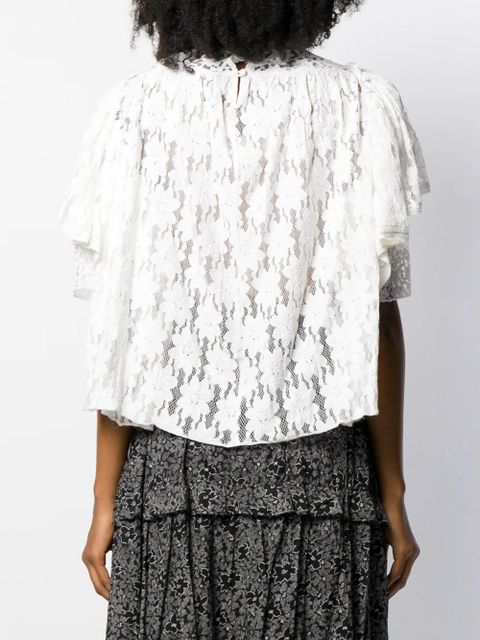 MARANT ÉTOILE Victorian lace blouse - White