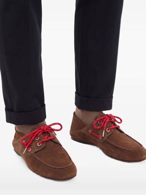SANDRO suede loafers - Brown