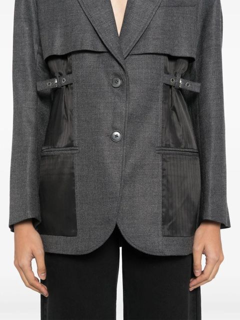 3.1 Phillip Lim button fastening blazer - Grey