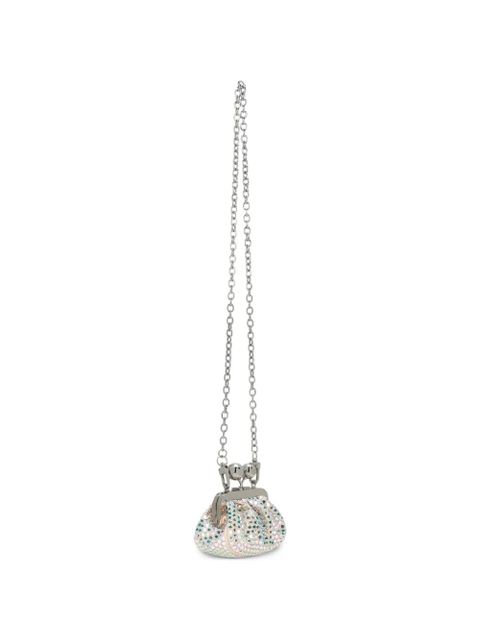 Weekend Max Mara mini crystal-embellished bag - Pink