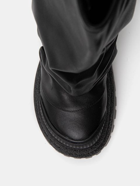 Naked Wolfe buty skórzane Disturb damskie kolor czarny na platformie Disturb Leather Black - zdjęcie produktu nr 2