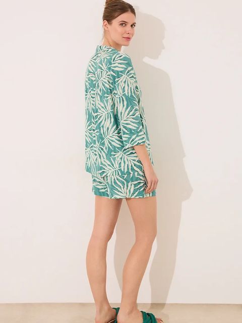 women'secret piżama damska kolor zielony 4859415