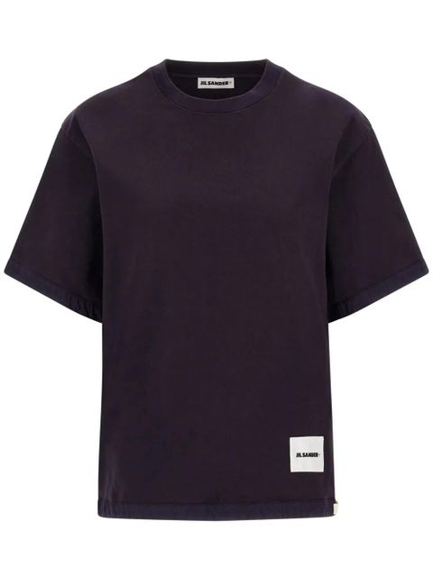 Jil Sander logo-patch T-shirt - Black - zdjęcie produktu nr 1