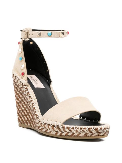 Valentino Garavani studded wedge sandals - Neutrals - zdjęcie produktu nr 2