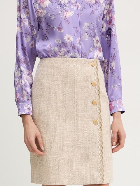 Luisa Spagnoli spódnica z dodatkiem lnu Tanzania - zdjęcie produktu nr 1