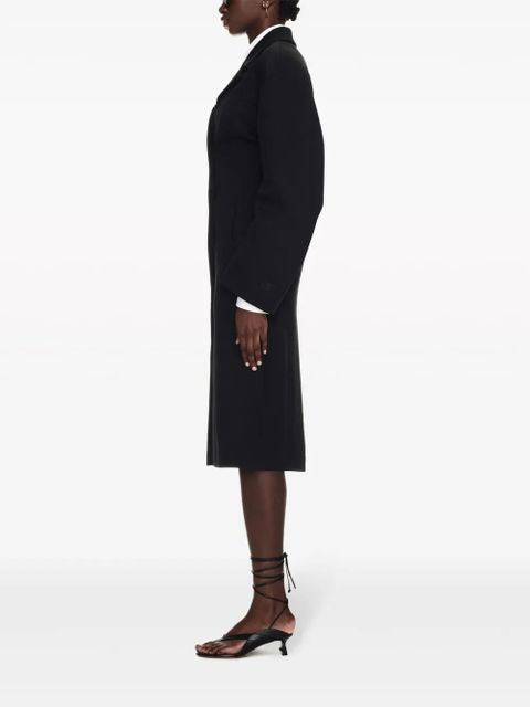 Off-White Round Techno Gab single-breasted coat - Black