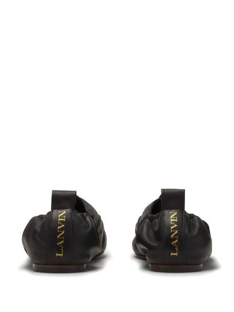 Lanvin lace-up ballet flats - Black