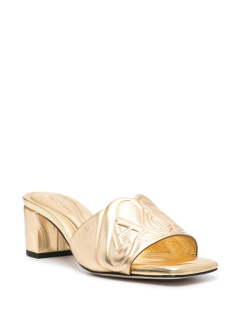 Alexander McQueen 55mm Seal sandals - Gold - zdjęcie produktu nr 2