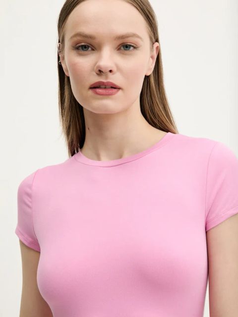 Hollister Co. t-shirt damski kolor różowy KI339-5043