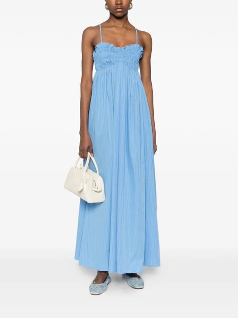 Faithfull the Brand Presa ruched-detail maxi dress - Blue - zdjęcie produktu nr 2